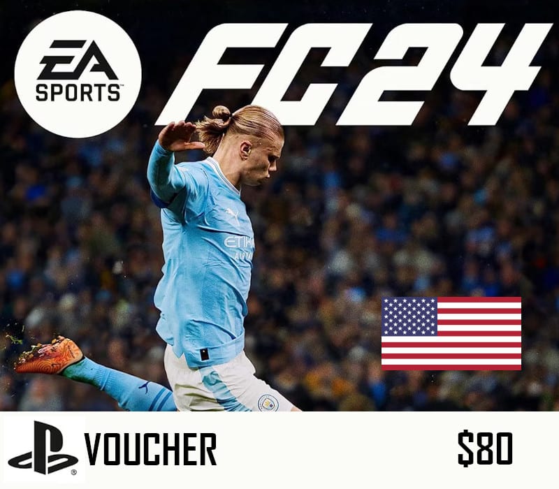 EA Sports FC 24 PlayStation Network Card $80 US